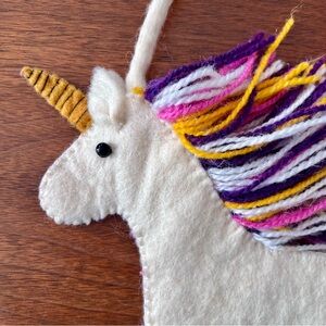 Felt Unicorn Purse